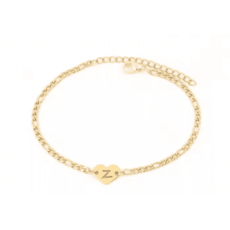 Love Initial Charm Bracelet