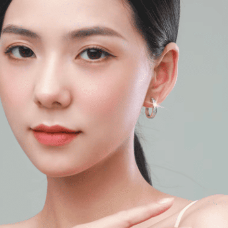 Radiant Halo Hoop Earrings