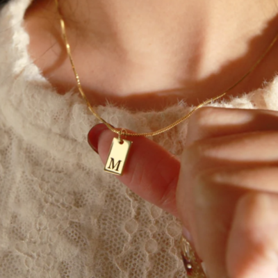 Elegant Initial Pendant Necklace
