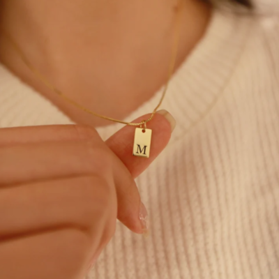 Elegant Initial Pendant Necklace