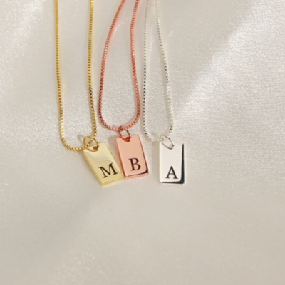 Elegant Initial Pendant Necklace