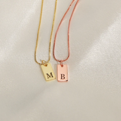 Elegant Initial Pendant Necklace