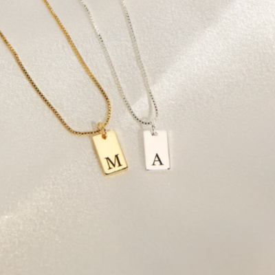 Elegant Initial Pendant Necklace