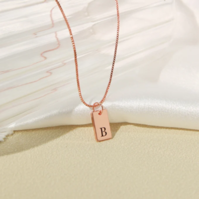 Elegant Initial Pendant Necklace