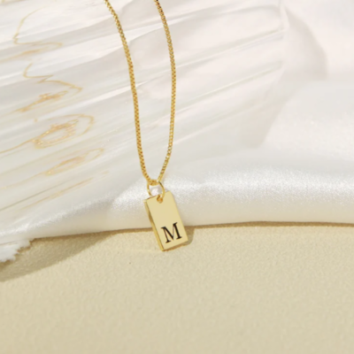Elegant Initial Pendant Necklace