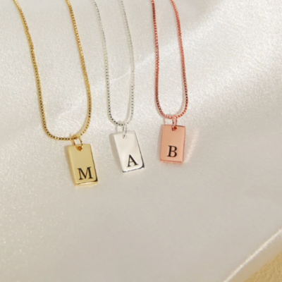 Elegant Initial Pendant Necklace