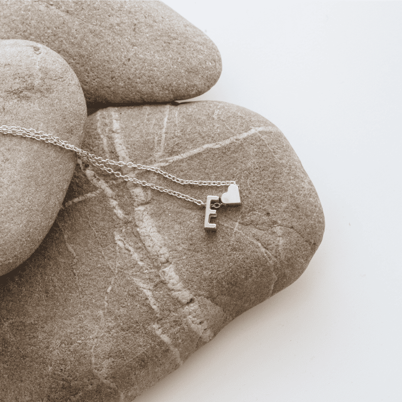 Heart Initial Necklace