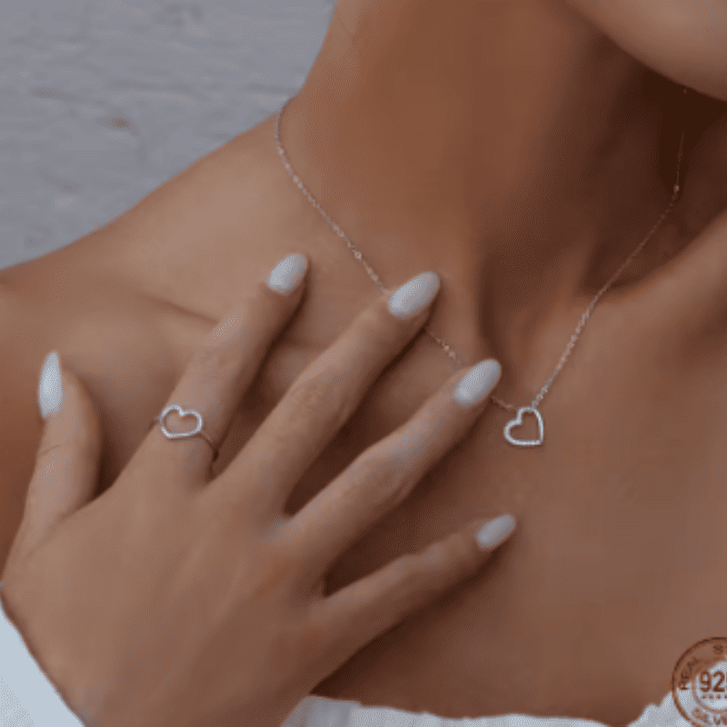 Sparkling Heart Necklace