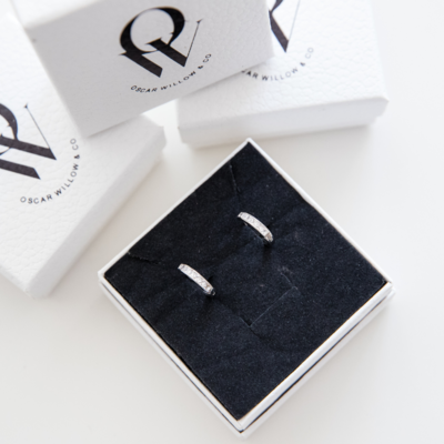 Radiant Halo Hoop Earrings