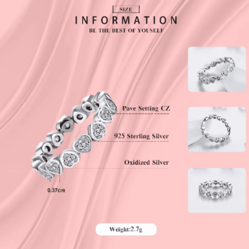 Eternal Love Hearts Ring