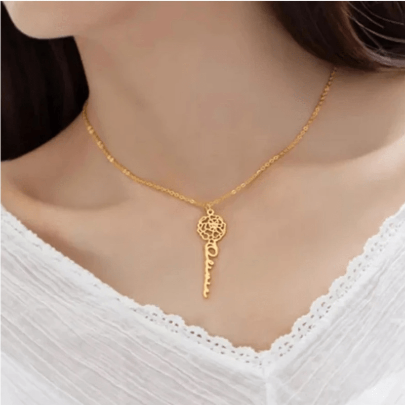 Birth Flower Name Necklace  Oscar Willow & Co
