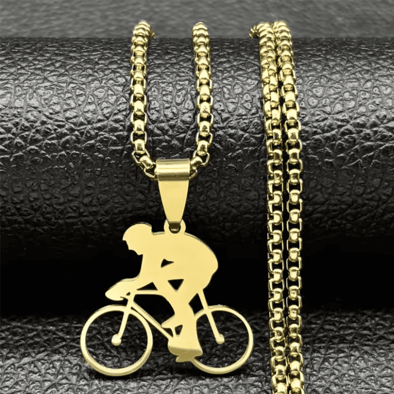 Cyclist's Passion Pendant Necklace