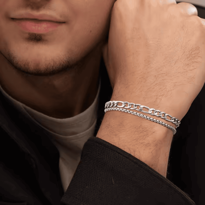 Edge Link Chain Bracelet