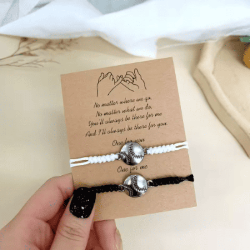 Eternal Bond Baseball Bracelet Set