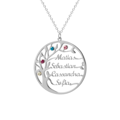 Family Tree Necklace  Oscar Willow & Co Silver