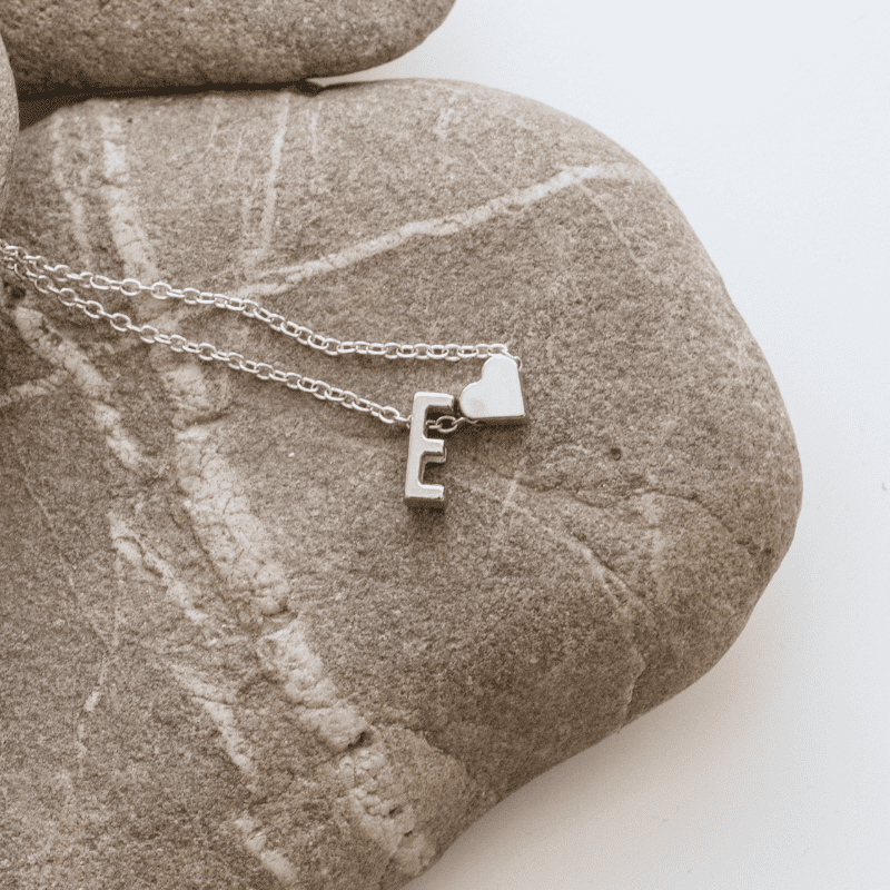 Heart Initial Necklace