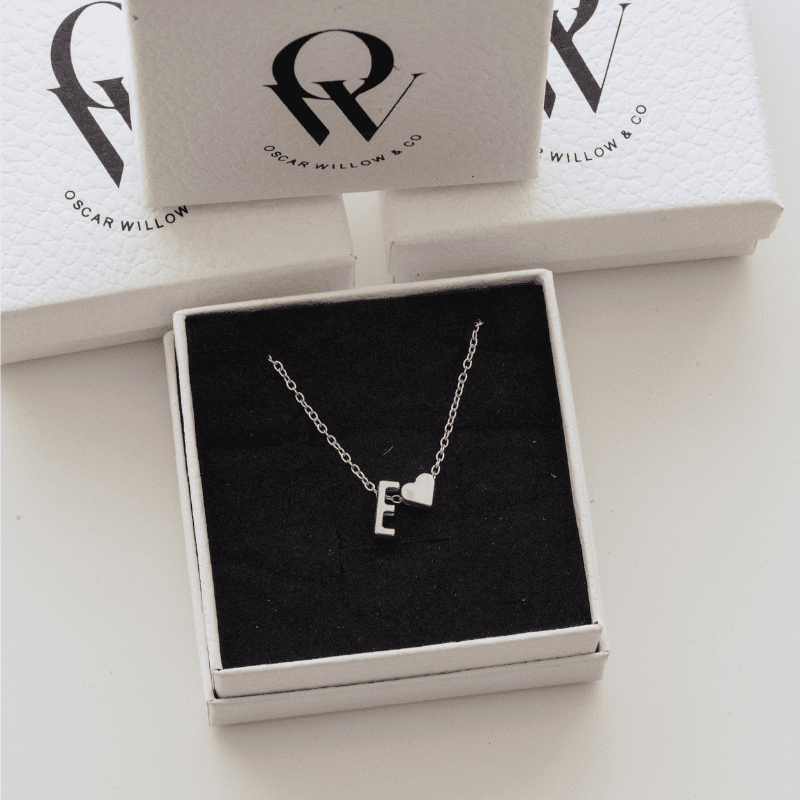 Heart Initial Necklace