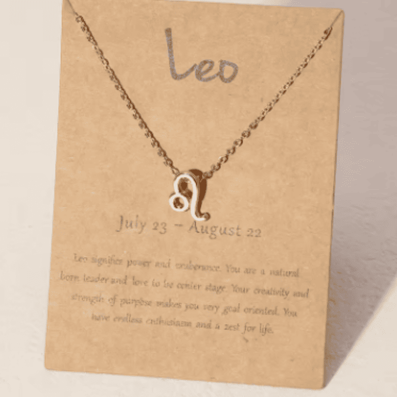 Leo "The Radiant Crown" Zodiac Necklace