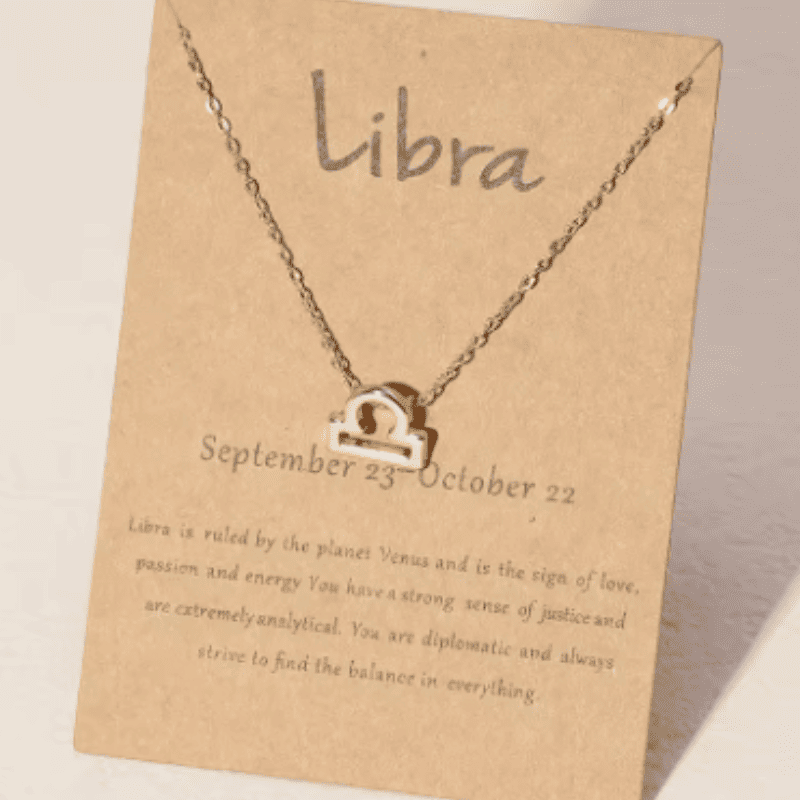 Libra "The Harmonious Aura" Zodiac Necklace