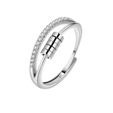 Spinning Beads Anxiety Fidget Ring  Oscar Willow & Co