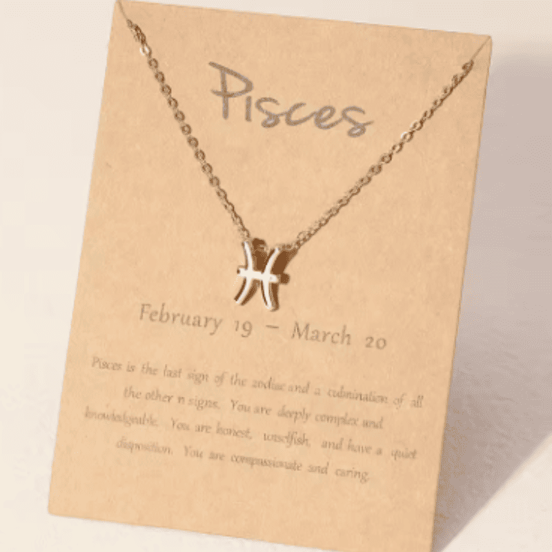 Pisces "The Dreamer’s Tide" Zodiac Necklace