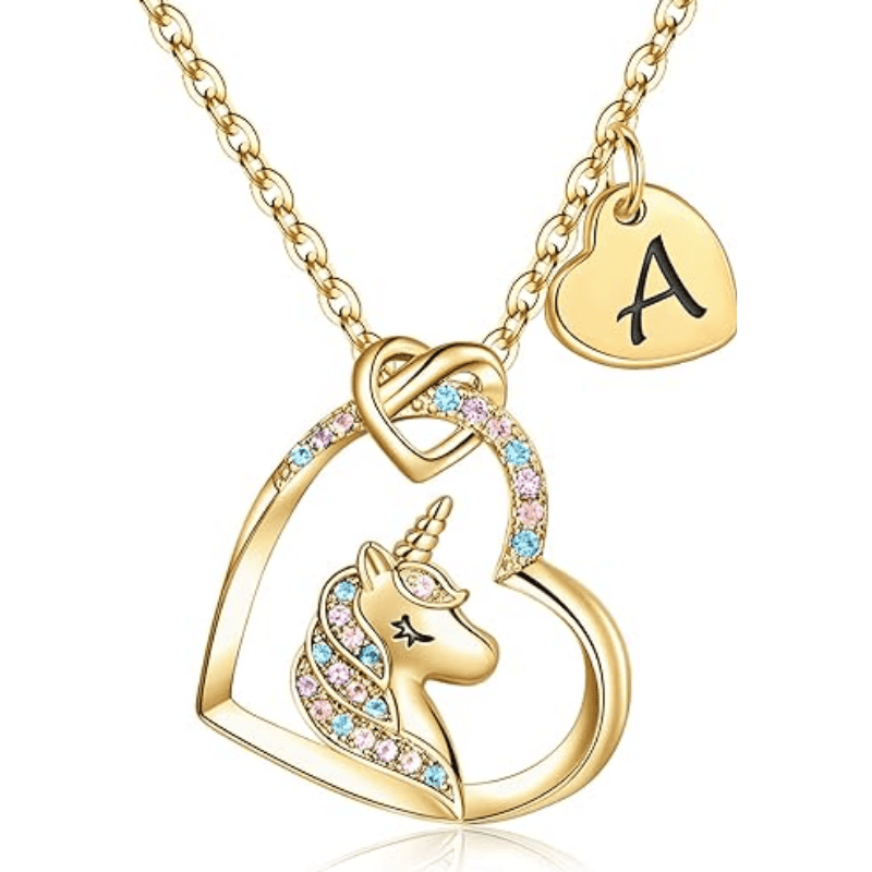 Rainbow Wish Initial Necklace