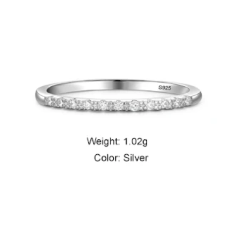 Sterling Silver Eternal Sparkle Ring  Oscar Willow & Co