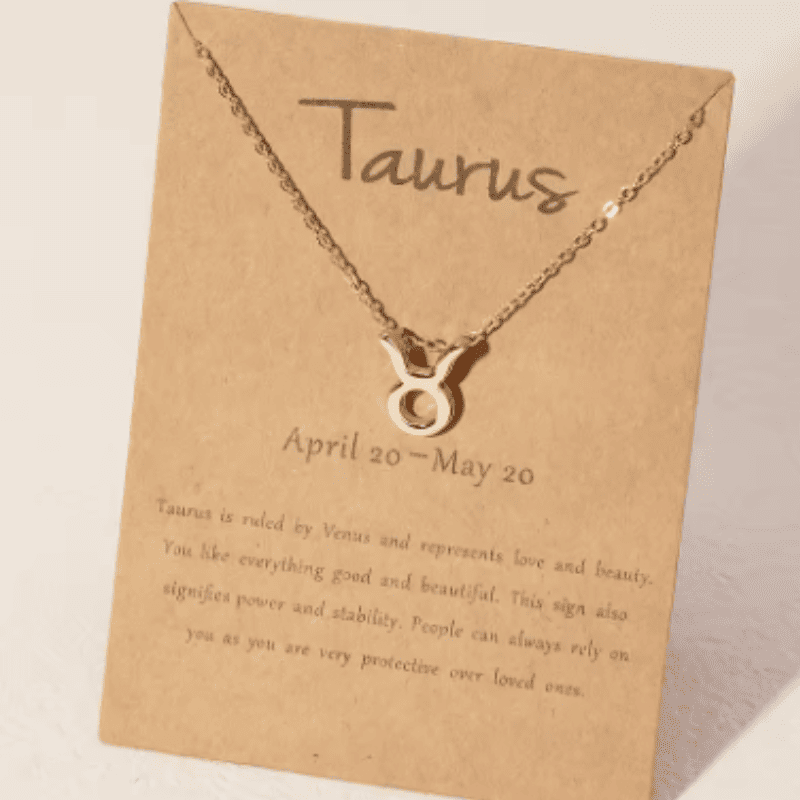 Taurus "The Steadfast Star" Zodiac Necklace