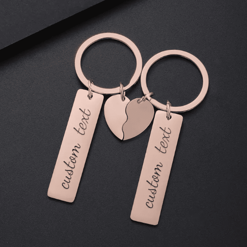 Together Apart Personalised Keychain Set