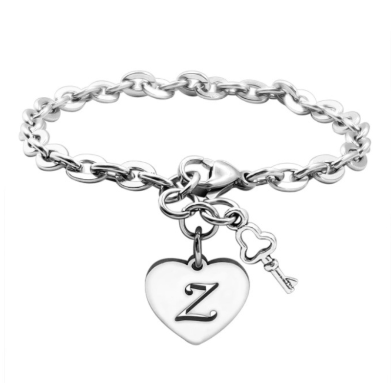Heart Letter Bracelet  Oscar Willow & Co