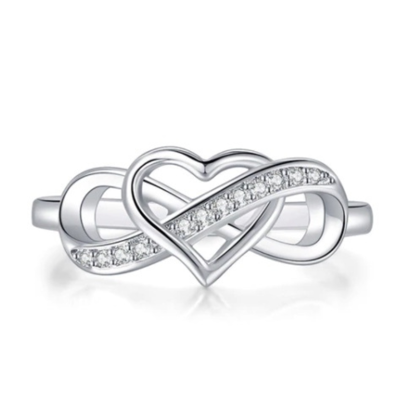 Infinity Love Ring Oscar Willow & Co Silver 5
