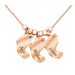 Tiny Feet Necklace  Oscar Willow & Co Rose Gold  