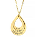 Tear Drop Layer Necklace  Oscar Willow & Co Gold  