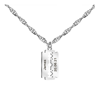 Razor Blade Necklace  Oscar Willow & Co   