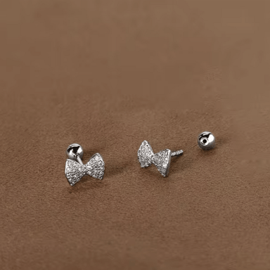 Twinkle Bow Bliss Stud Earrings  Oscar Willow & Co   