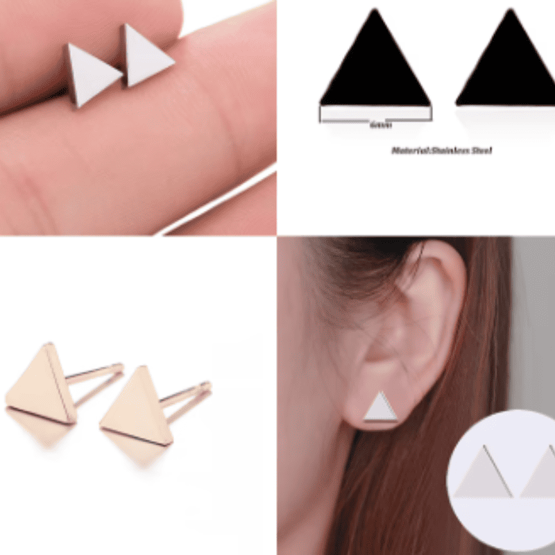 Radiant Triad Ear Studs