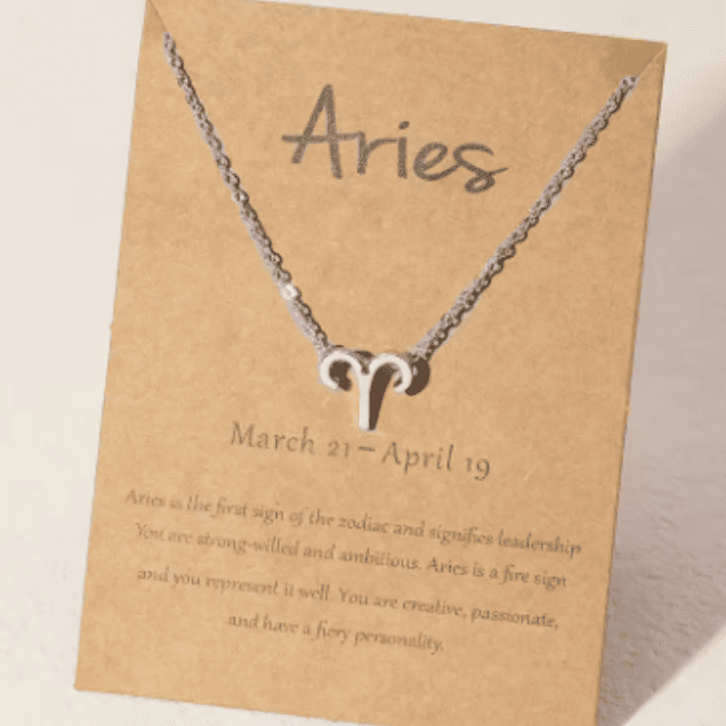 Aries "The Fearless Flame" Zodiac Necklace