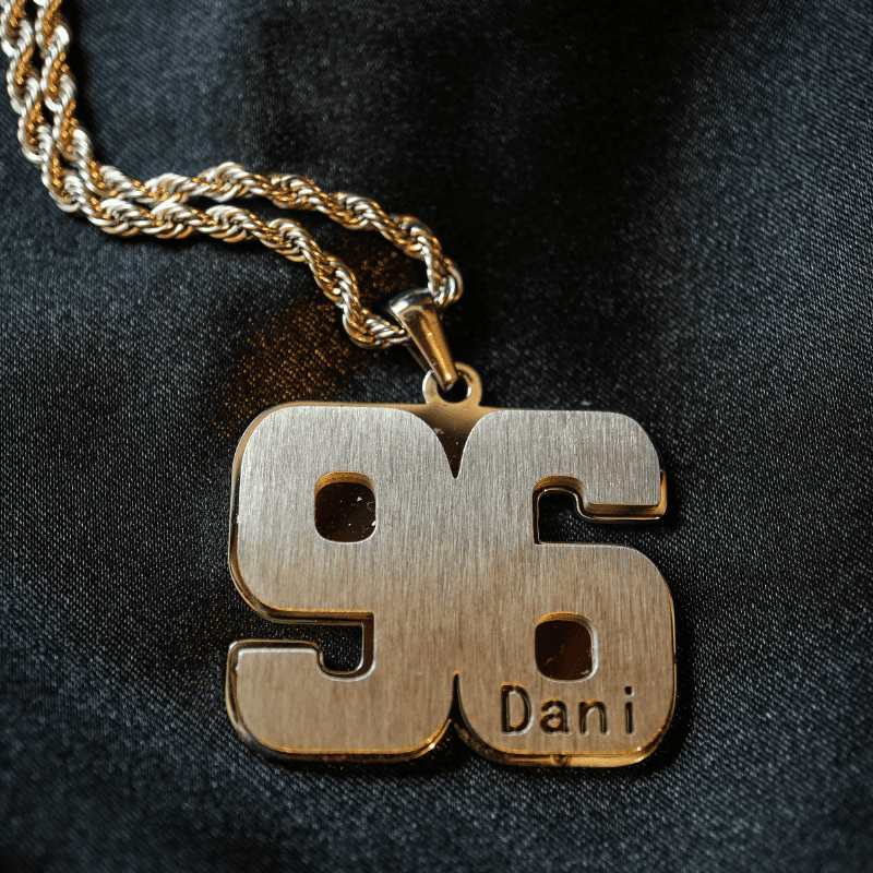 Basketball Number Necklace
