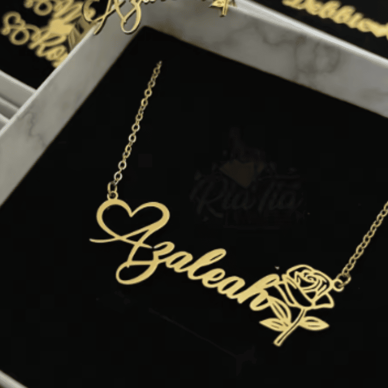 Blossom Love Name Necklace