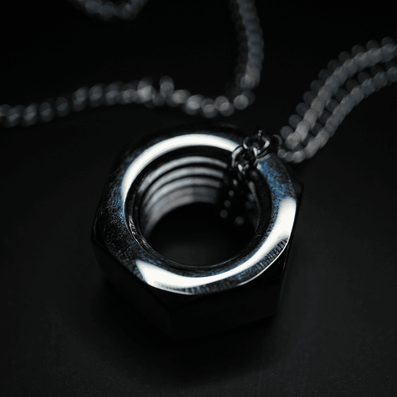 Bolt Nut Necklace