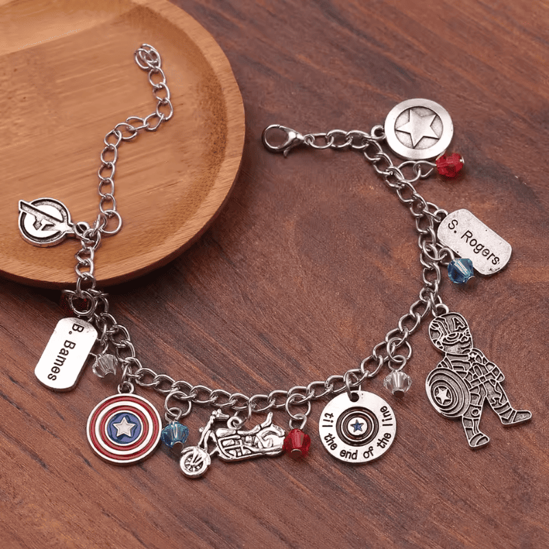 Capt. America Star-Spangled Shield Bracelet