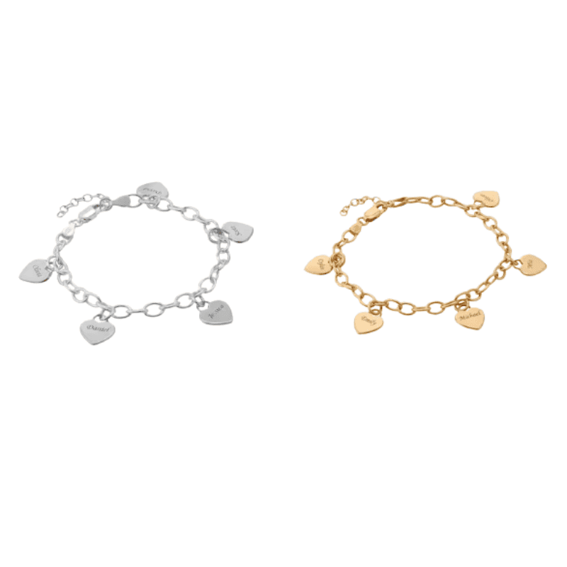 Cherished Hearts Name Bracelet