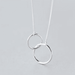 Circle of Knowledge Necklace  Oscar Willow & Co Silver  