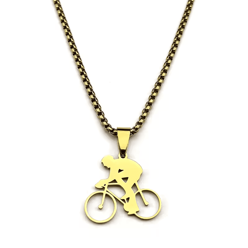 Cyclist's Passion Pendant Necklace