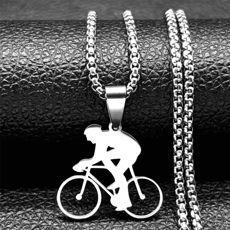 Cyclist's Passion Pendant Necklace