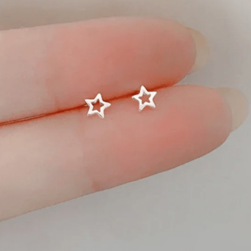 Delicate Star Stud Earrings  Oscar Willow & Co   