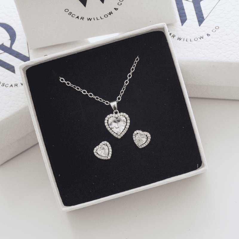 Diamond Endless Love Earrings + Free Necklace