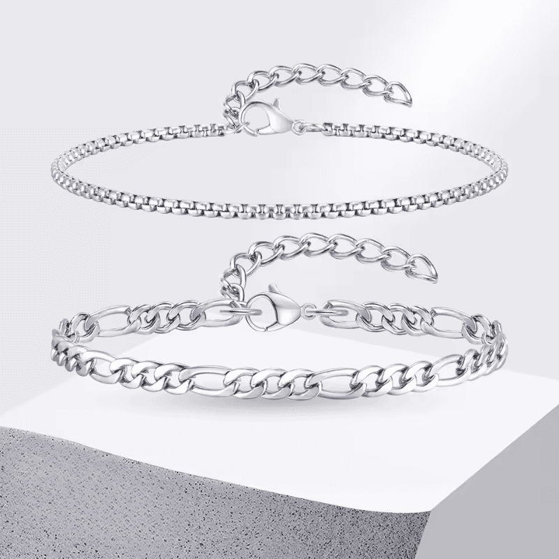 Edge Link Chain Bracelet