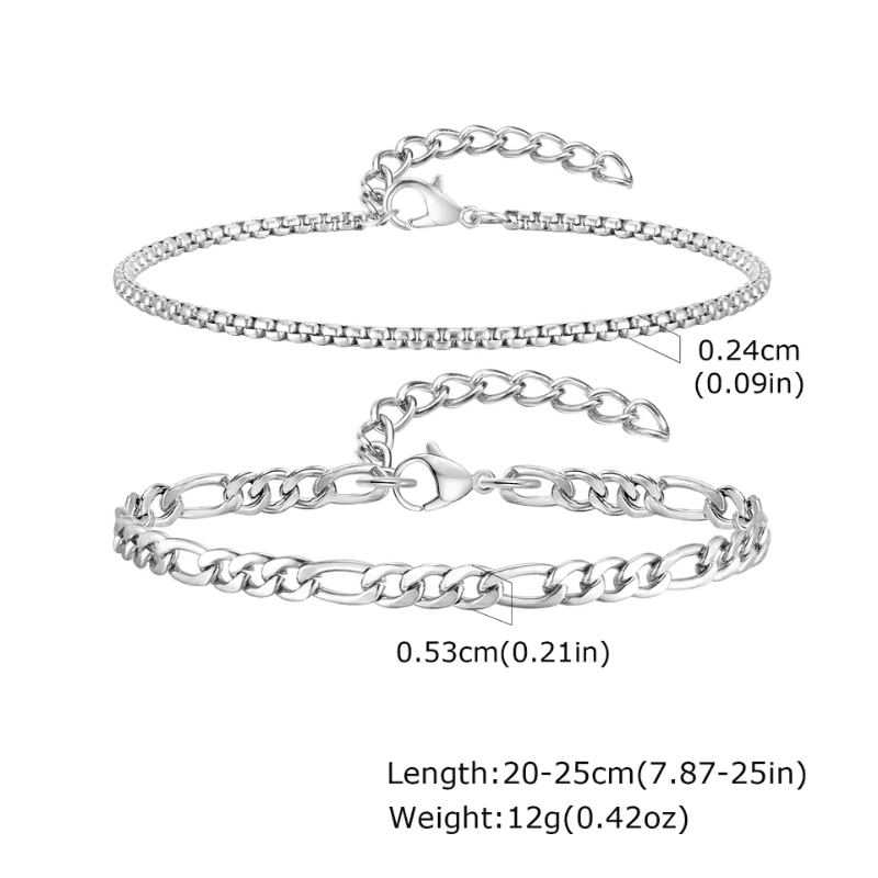 Edge Link Chain Bracelet