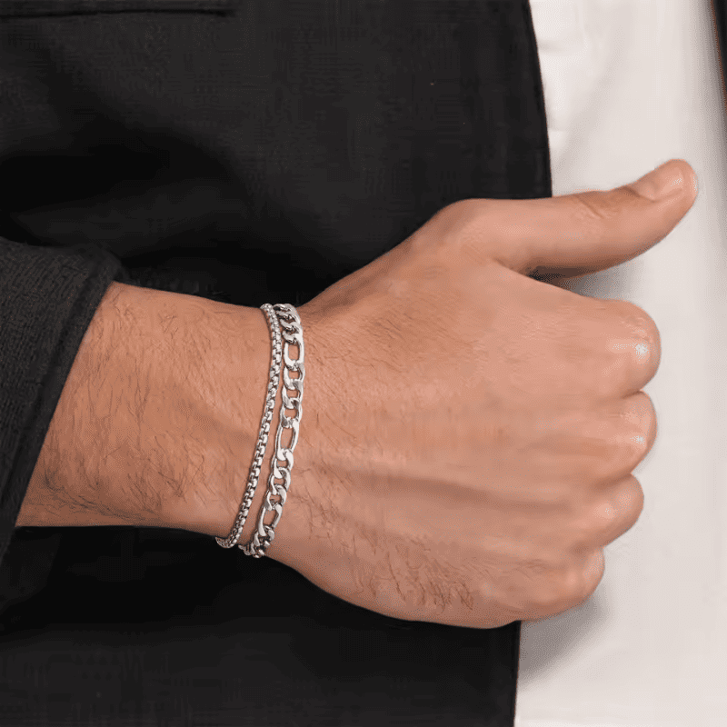 Edge Link Chain Bracelet